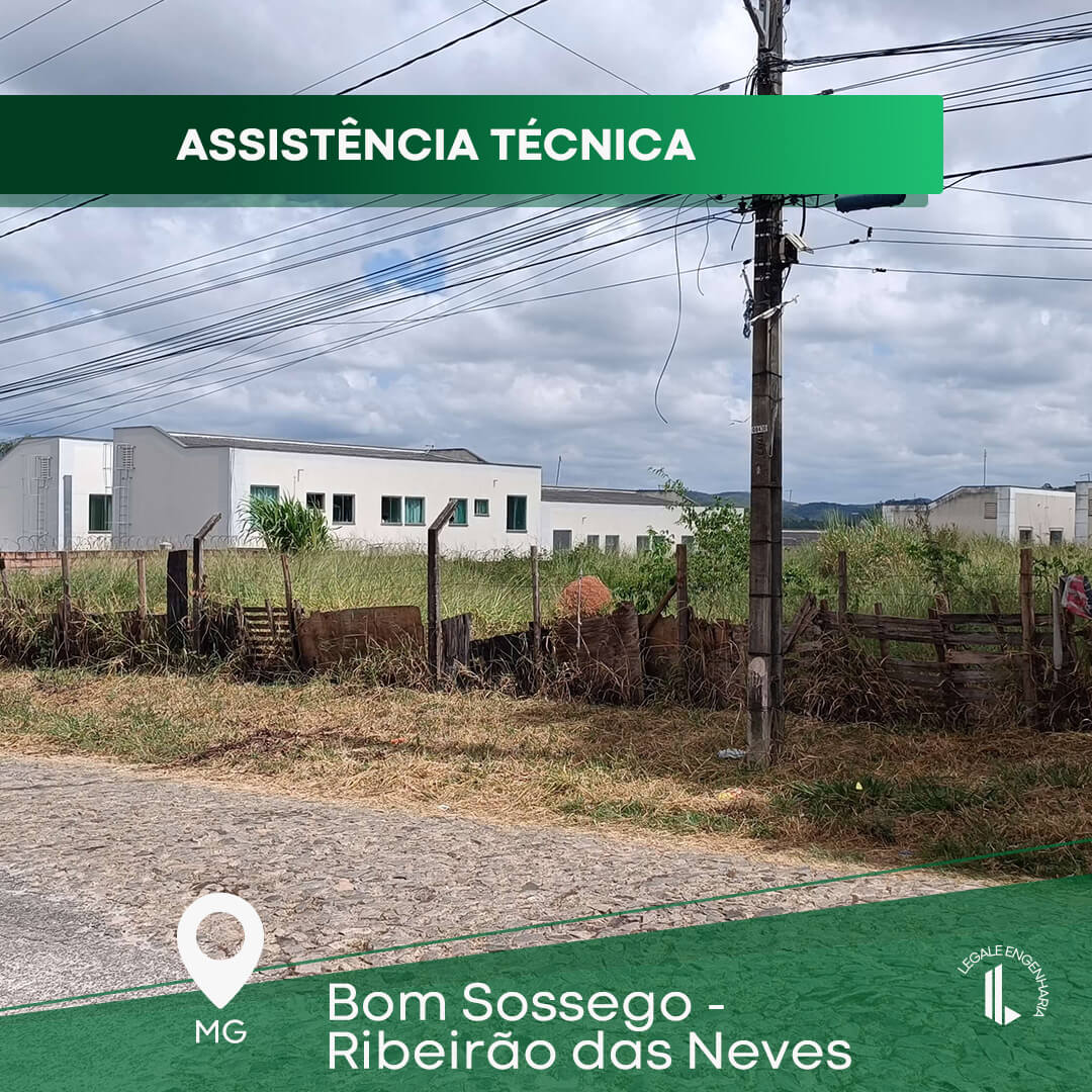 Vistoria de Assistência Técnica pericial em imóvel no bairro Bom Sossego em Ribeirão das Neves.